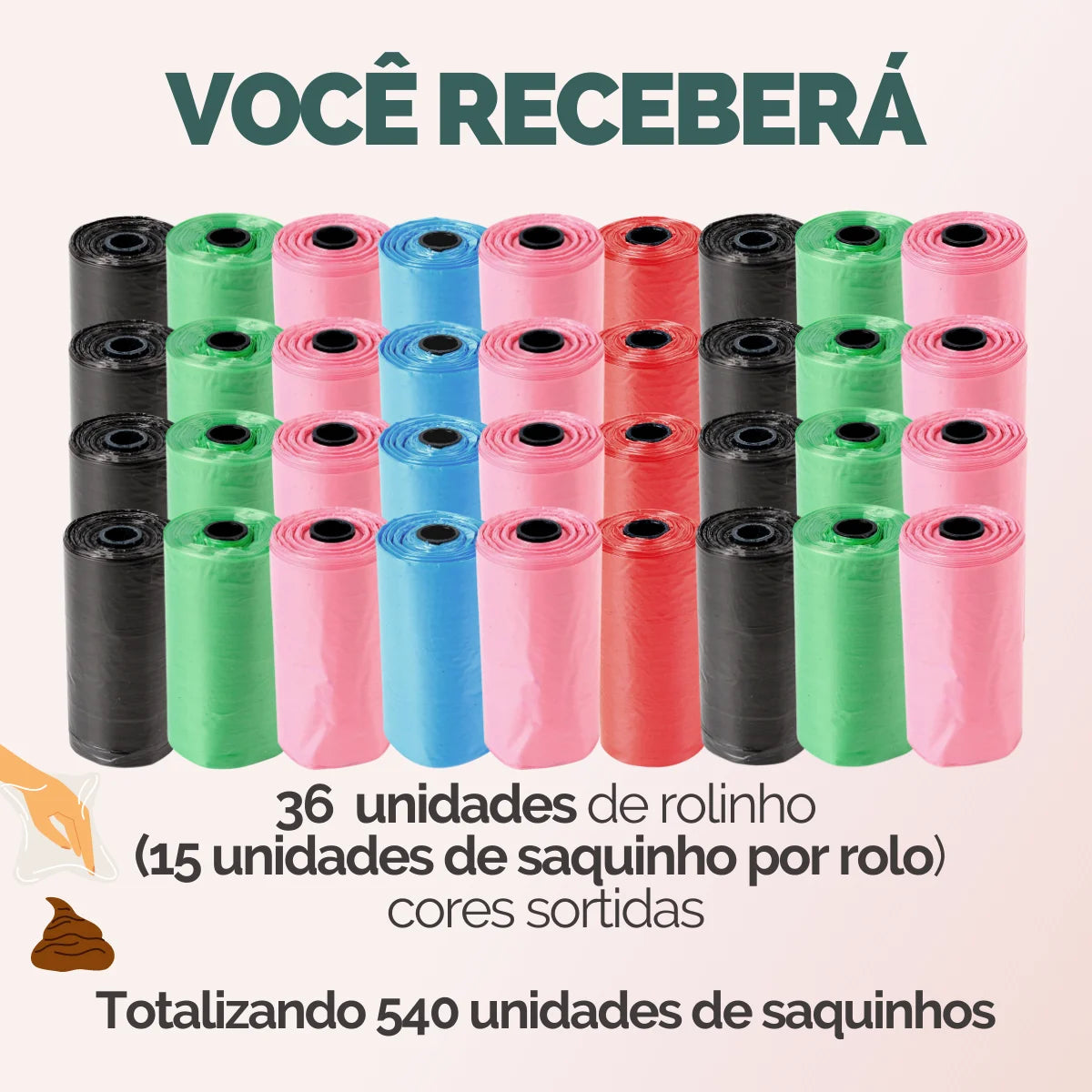 Saquinhos Higiênicos – 540 unidades