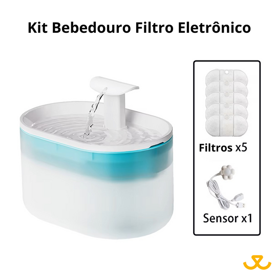 Bebedouro Fonte Eletrônico - Kit com Sensor de Aproximação e Filtros Extras