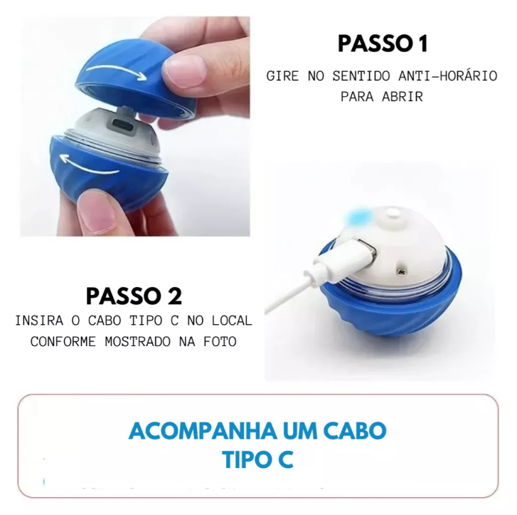 Bola Interativa Eletrônica para Cães