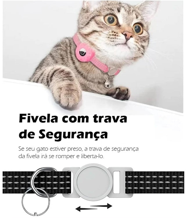 Coleira Refletiva para GPS Airtag