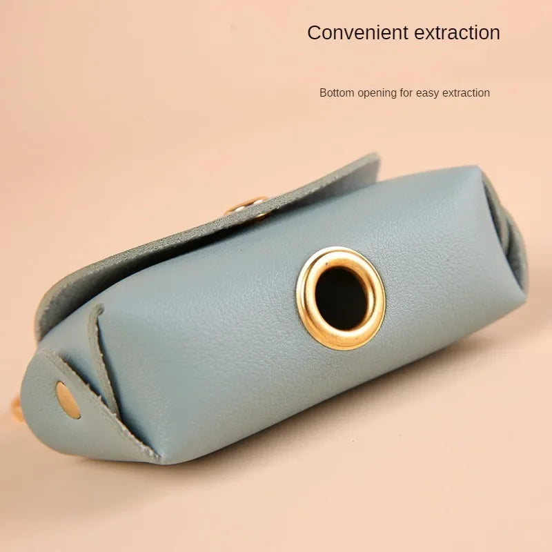 Porta Saquinhos Higiênicos em Couro Ecológico - Poop Bag